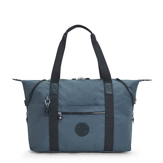 Kipling Art Medium Iconic Toteväska Marinblå Grå | SE 1448YX